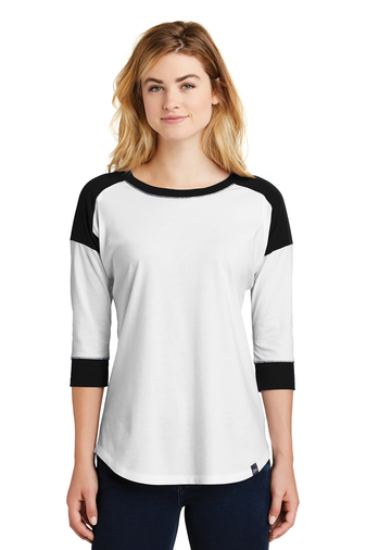 New Era  ®  Ladies Heritage Blend 3/4-Sleeve Baseball Raglan Tee. LNEA104