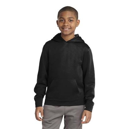 Sport-Tek ®  Youth Sport-Wick ®  Fleece Hooded Pullover. YST244