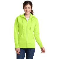 Port & Company ®  Ladies Core Fleece Full-Zip Hooded Sweatshirt. LPC78ZH